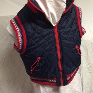 Vintage Reversible Winter Vest Sz small